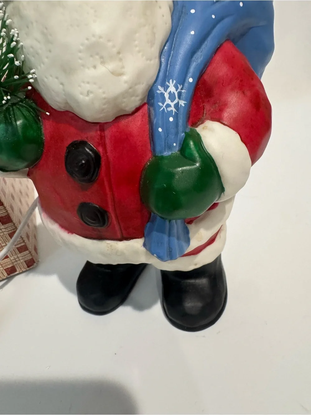 Rare Gooseberry Patch brand Santa Bubble Light Holder